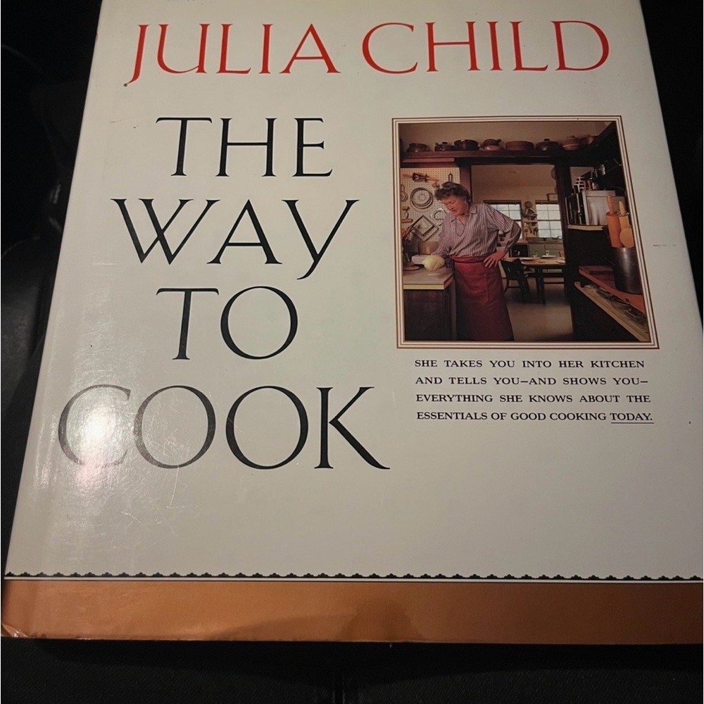 's 'The Way to Cook' Cookbook - Elegant White and Black